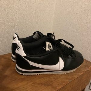 Nike Black Leather Cortez